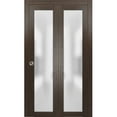 thumbnail image 1 of Sliding Closet Bi-fold Doors | Planum 2102 Chocolate Ash with Frosted Glass, 1 of 4