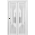 thumbnail image 1 of Sliding Closet Bi-fold Doors | Planum 2102 White Silk with Frosted Glass, 1 of 5