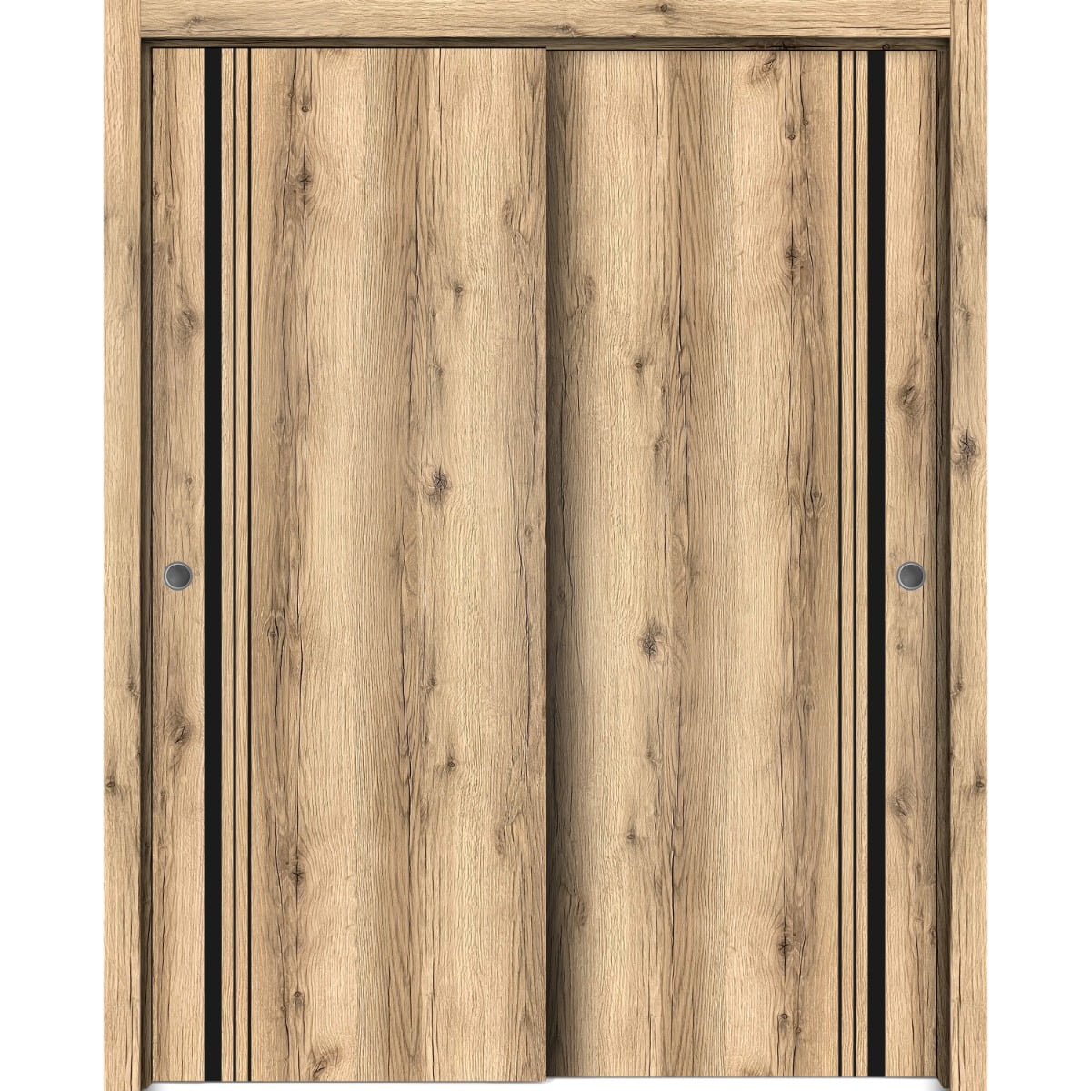 Sliding Closet Bypass Doors 48 x 96 inches Planum 0011 Oak with