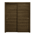 thumbnail image 1 of Sliding Closet Bypass Doors 56 x 80 inches | Ego 5000 Marble Oak | Rails Hardware Set | Wood Solid Bedroom Wardrobe Doors, 1 of 5