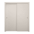thumbnail image 1 of Sliding Closet Bypass Doors 56 x 84 inches | Ego 5005 Painted White Oak | Rails Hardware Set | Wood Solid Bedroom Wardrobe Doors, 1 of 5