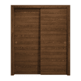 thumbnail image 1 of Sliding Closet Bypass Doors 60 x 84 inches | Ego 5000 Cognac Oak | Rails Hardware Set | Wood Solid Bedroom Wardrobe Doors, 1 of 5