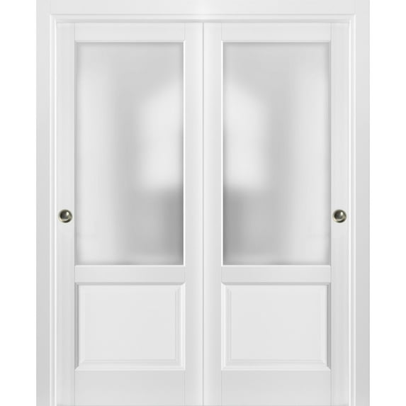 Sliding Closet Bypass Doors 72 x 80 with hardware