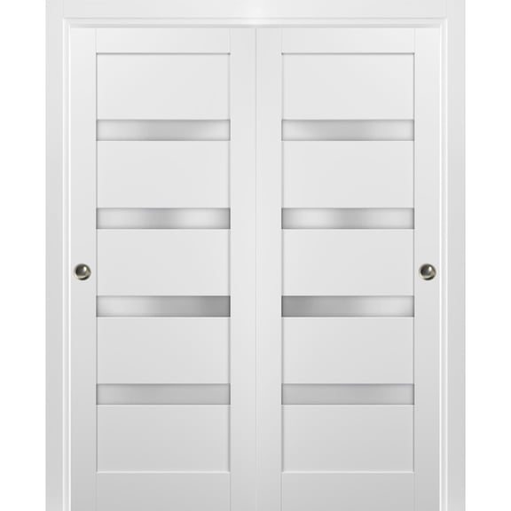 Sliding Closet Bypass Doors 72 x 80 with hardware