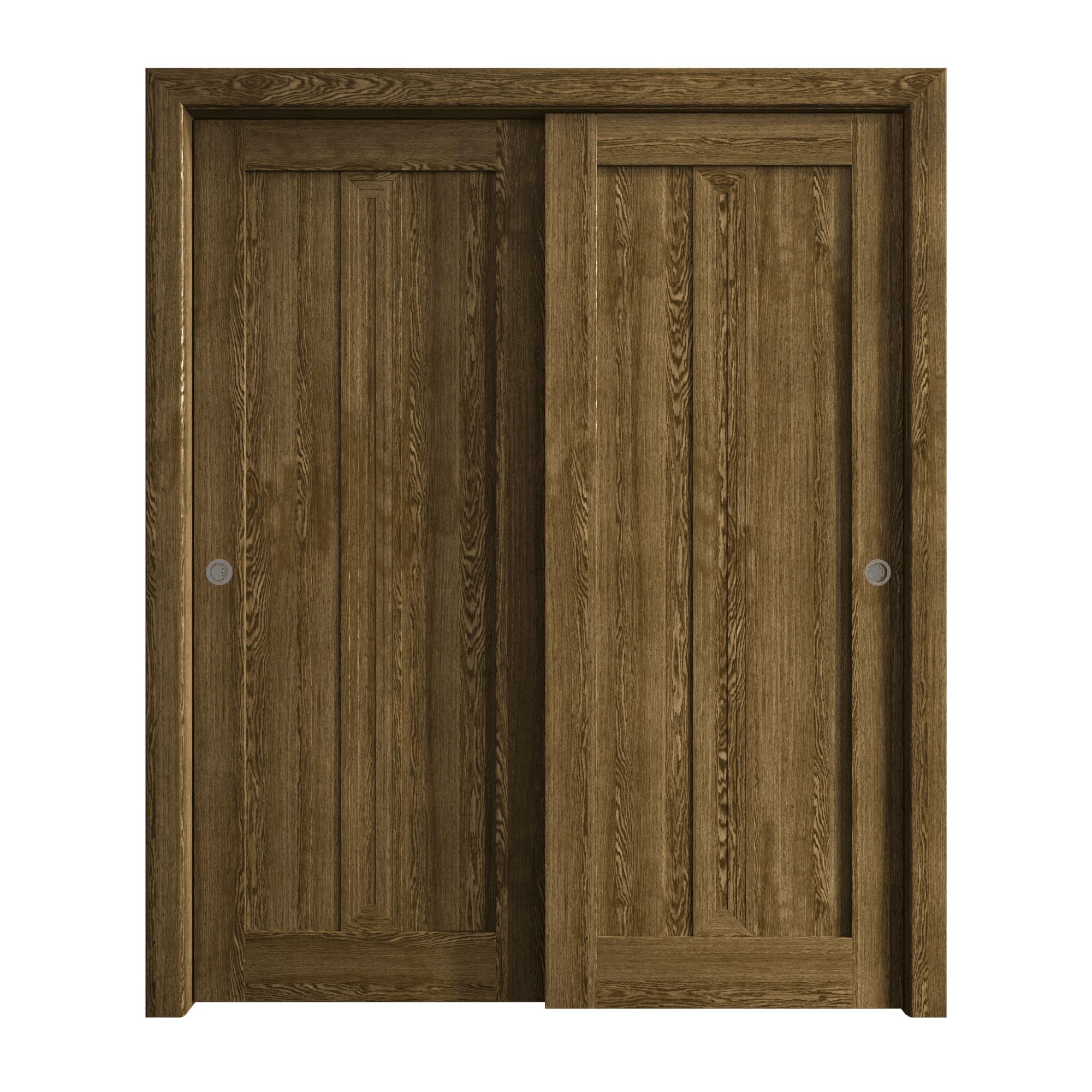 Sliding Closet Bypass Doors 84 x 84 inches | Ego 5006 Marble Oak