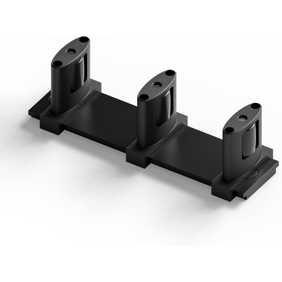 Sliding Closet Door Floor Guide, Sliding Door Guides Floor Mount for Double Bypass Door, Update Adjustable 3-Roller Design