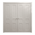 thumbnail image 1 of Sliding Closet Double Bi-fold Doors 72 x 84 inches | Ego 5012 Painted White Oak | Sturdy Tracks Moldings Trims Hardware Set | Wood Solid Bedroom Wardrobe Doors, 1 of 4