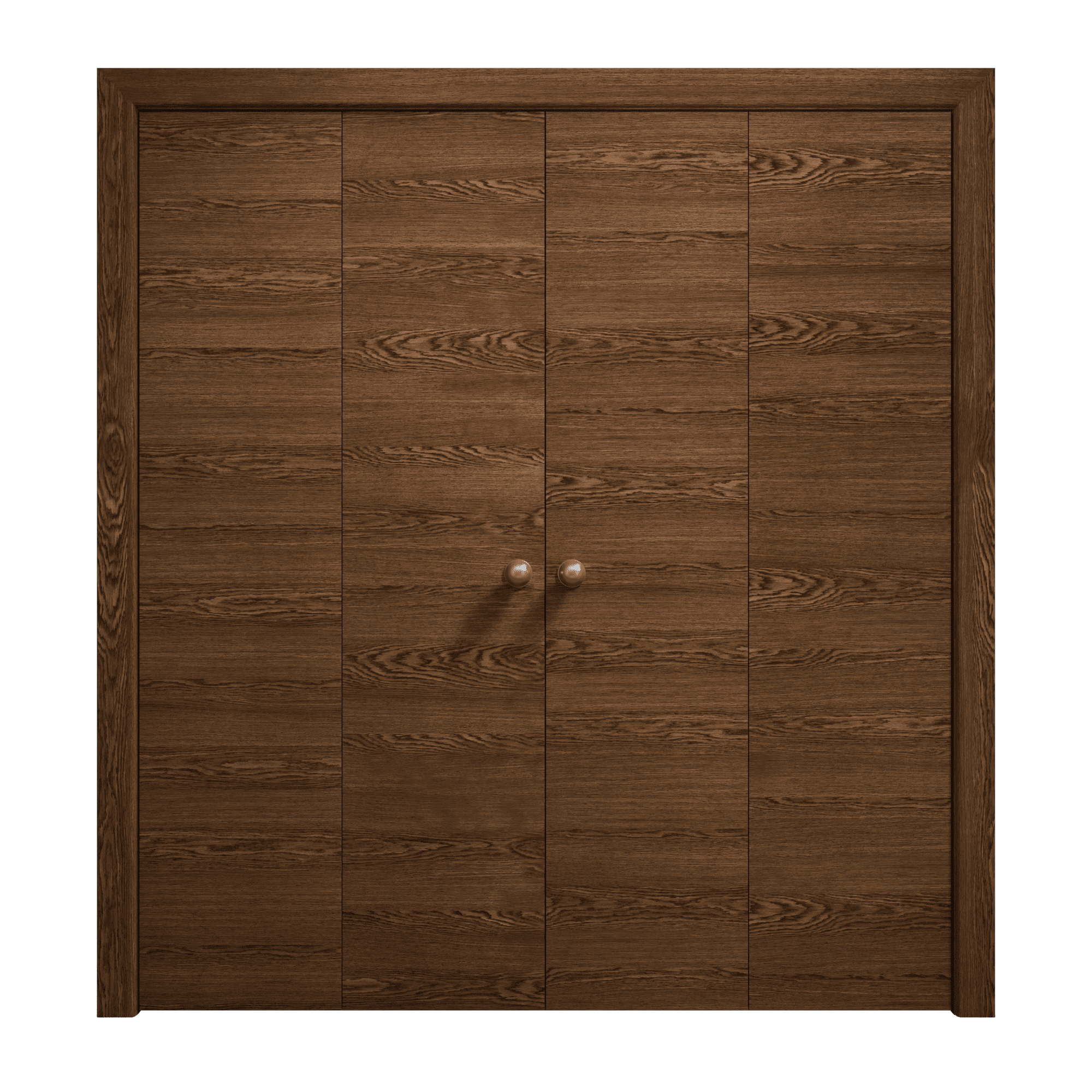 Sliding Closet Double Bifold Doors 96 x 80 inches Ego 5000 Cognac