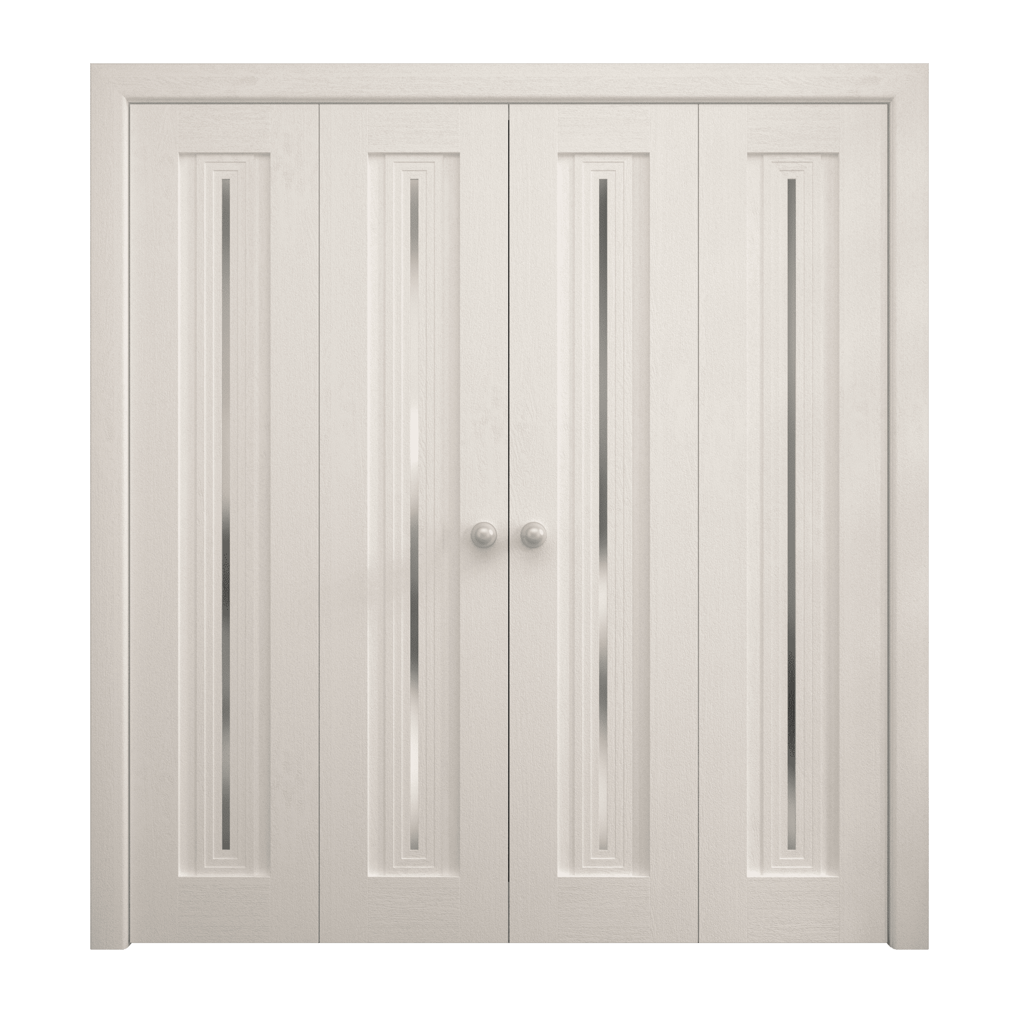 Sliding Closet Double Bi-fold Doors 96 x 80 inches | Ego 5014 Painted