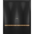 thumbnail image 1 of Sliding Closet Double Bi-fold Doors | Planum 2010 Matte Black with Frosted Glass | Sturdy Tracks Moldings Trims Hardware Set | Wood Solid Bedroom Wardrobe Doors, 1 of 5