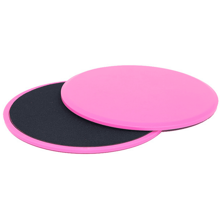 Sliding Discs - Dual Sided Workout Sliders for Carpet & Hardwood Floor -  Home Exercise Equipment Fitness Sliders for Women and Men,Pink,Pink，G12512  