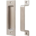 thumbnail image 1 of Sliding Door Combo Pull Set, 6-1/2" Flush Pull, 6-1/2" Bar Pull, Satin Stainless Steel by Stone Harbor Hardware, 1 of 1
