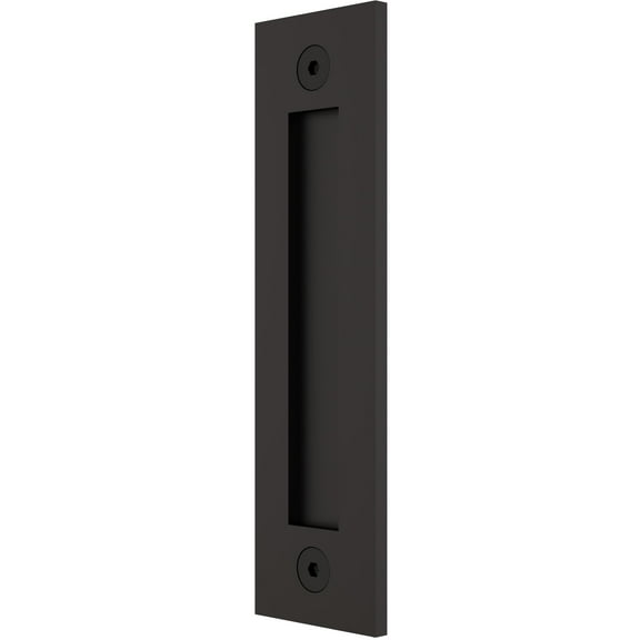 Sliding Door Flat Pull with Square Opening, 8-1/2 Inches, Matte Black by Stone Harbor Hardware