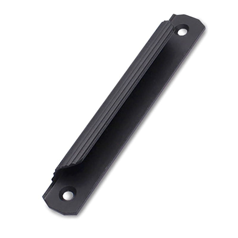 Aluminum Alloy Sliding Door Handle – 4.72" Cabinet & Window Pull In Gentleman Black (Easy Install)