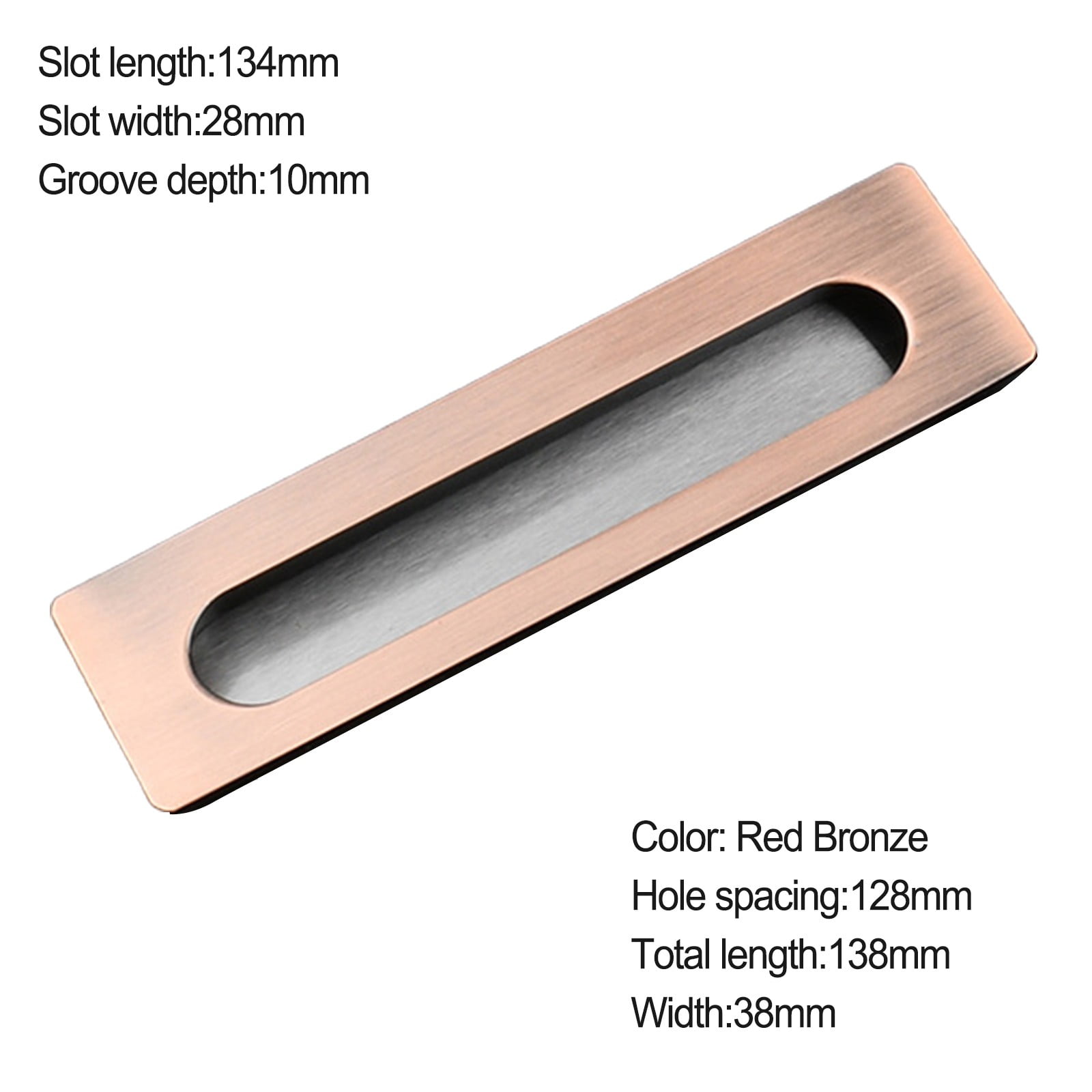 Sliding Door Handle Slotted Recessed Handle Cabinet Closet Cabinet Door ...
