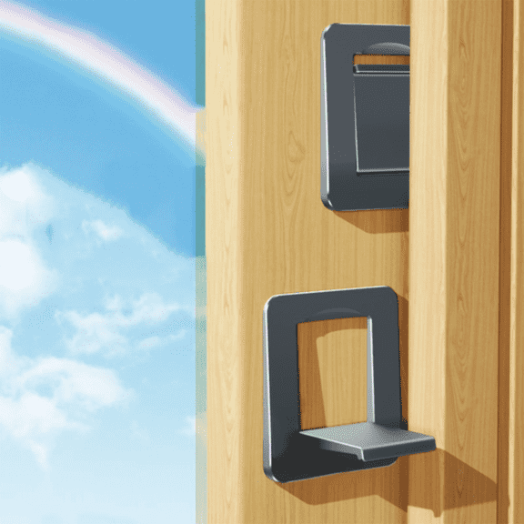 Sliding Door Locks, Baby Safety Mental Slide Glass Locks for Windows Child Proof No Drilling Tools Needed (2Pcs)