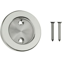Sliding Door Round Pull, 2 1/8 Inches, Satin Nickel by Stone Harbor Hardware