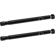 YeYeBest Sliding Door Security Bar Inside 2 Pack, Adjustable 18 to 51 Inch Window Security Bar Interior, Matte Black