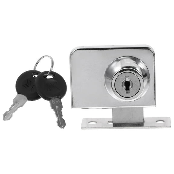 Cabinet Lock Anti-theft Sliding Door Security Bar Window Locks Chain Silver