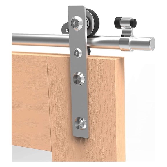 Sliding Door System Stainless Steel Suitable For Single Door 4-8FT/121-243CM Barn Door Hardware Kit ,Easy to Install