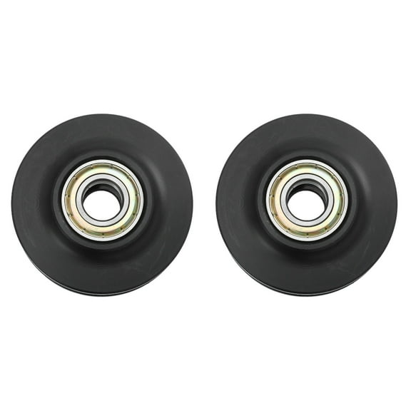 Sliding Door Wheels 2 Count Barn Pulley Hanging Rail Universal Caster Through Rollers for Gates Wear-Resistant