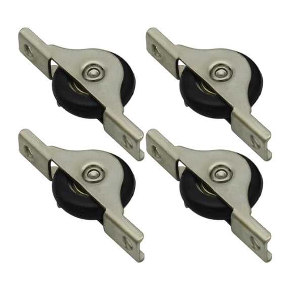 Sliding Door Wheels 4 Pack Nylon Pulley Silent Rollers Durable Iron Shell for Smooth Window and Door Movement