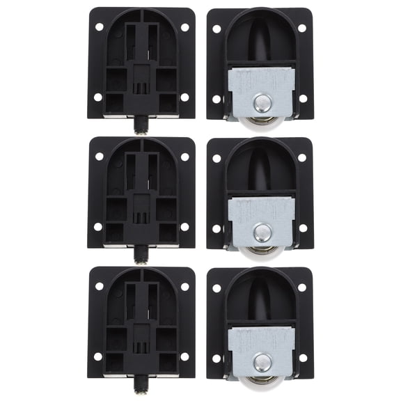 Sliding Door Wheels Caster Closet Cabinet Bead Suite Mute Furniture Rollers Wardrobe Runner 12 Pcs