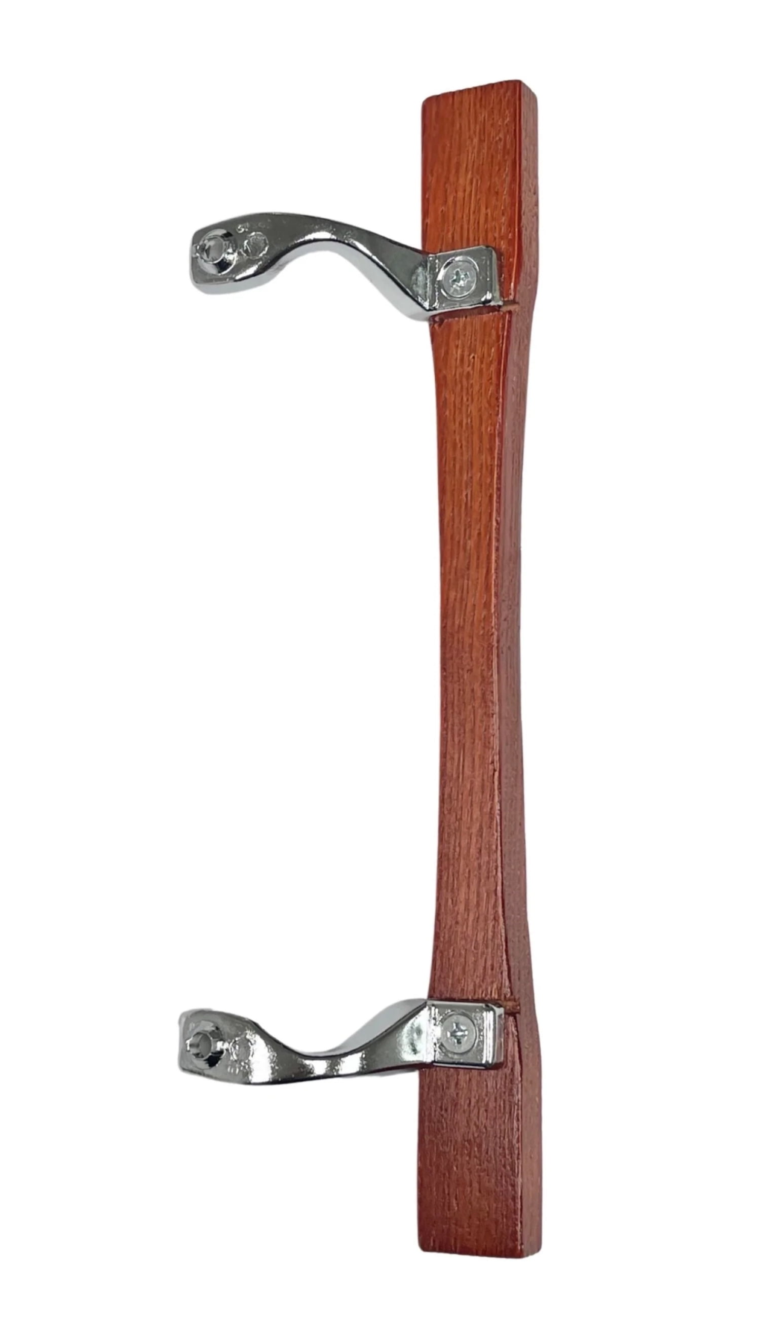 Patio Glass Door Wood Handle Set Replacement Chrome with Wood Door