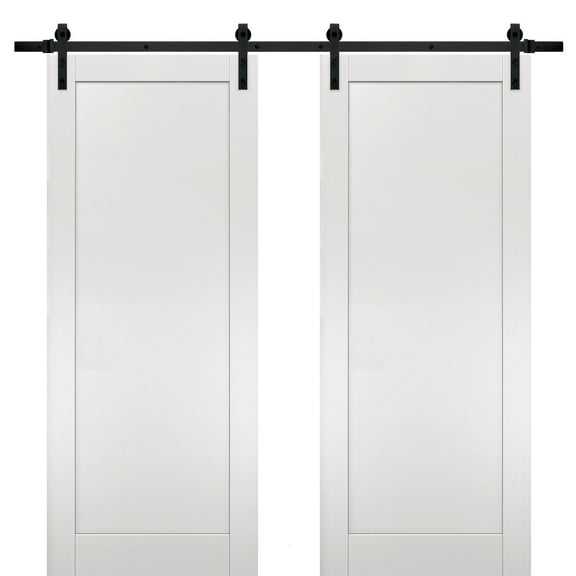 Sliding Double Barn Doors 48 x 80 with Hardware