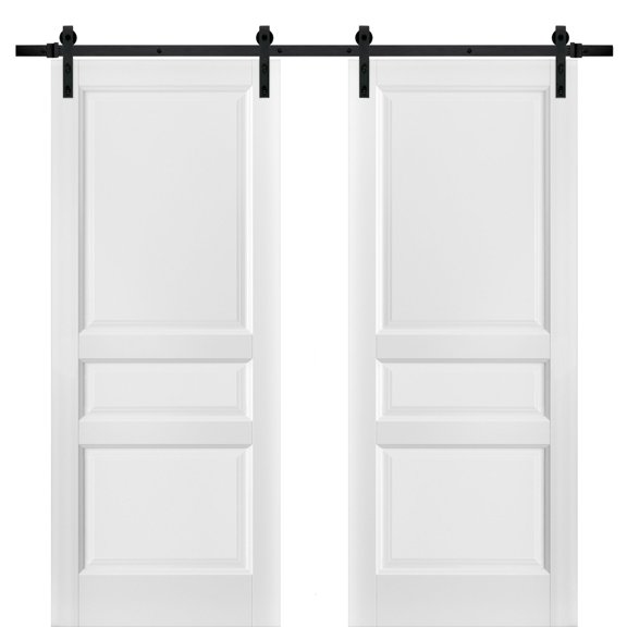 Sliding Double Barn Doors 60 x 84 with Hardware