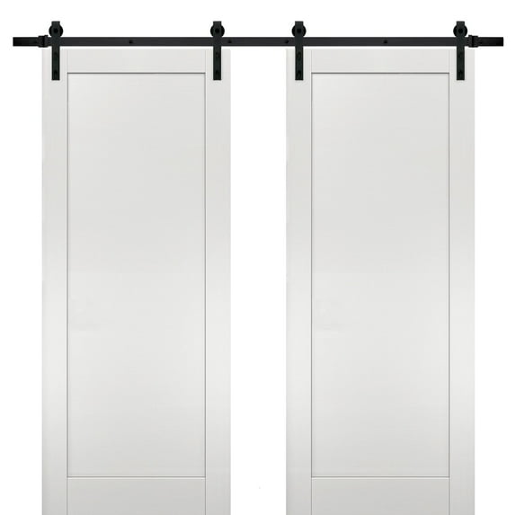 Sliding Double Barn Doors 64 x 96 with Hardware