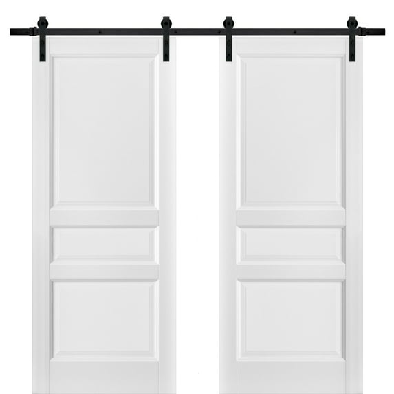 Sliding Double Barn Doors 72 x 80 with Hardware