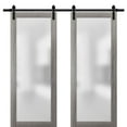 thumbnail image 1 of Sliding Double Barn Glass Doors 64 x 84, 1 of 6