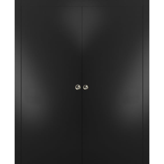 Sliding Double Pocket Door 56 x 80 inches with Frames