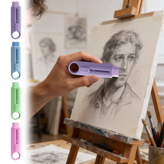 Sliding Eraser Pen 1 Pack Retractable Push Pull Eraser with Plastic Cover Telescopic Eraser for Art Supplies Drawing Supplies Office College by PALIFEUR
