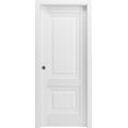 thumbnail image 1 of Sliding French Double Pocket Doors 48 x 96 inches | Sete 6933 Light Grey Oak with Frosted Glass | Kit Trims Rail Hardware | Solid Wood Interior Bedroom Sturdy Doors, 1 of 6