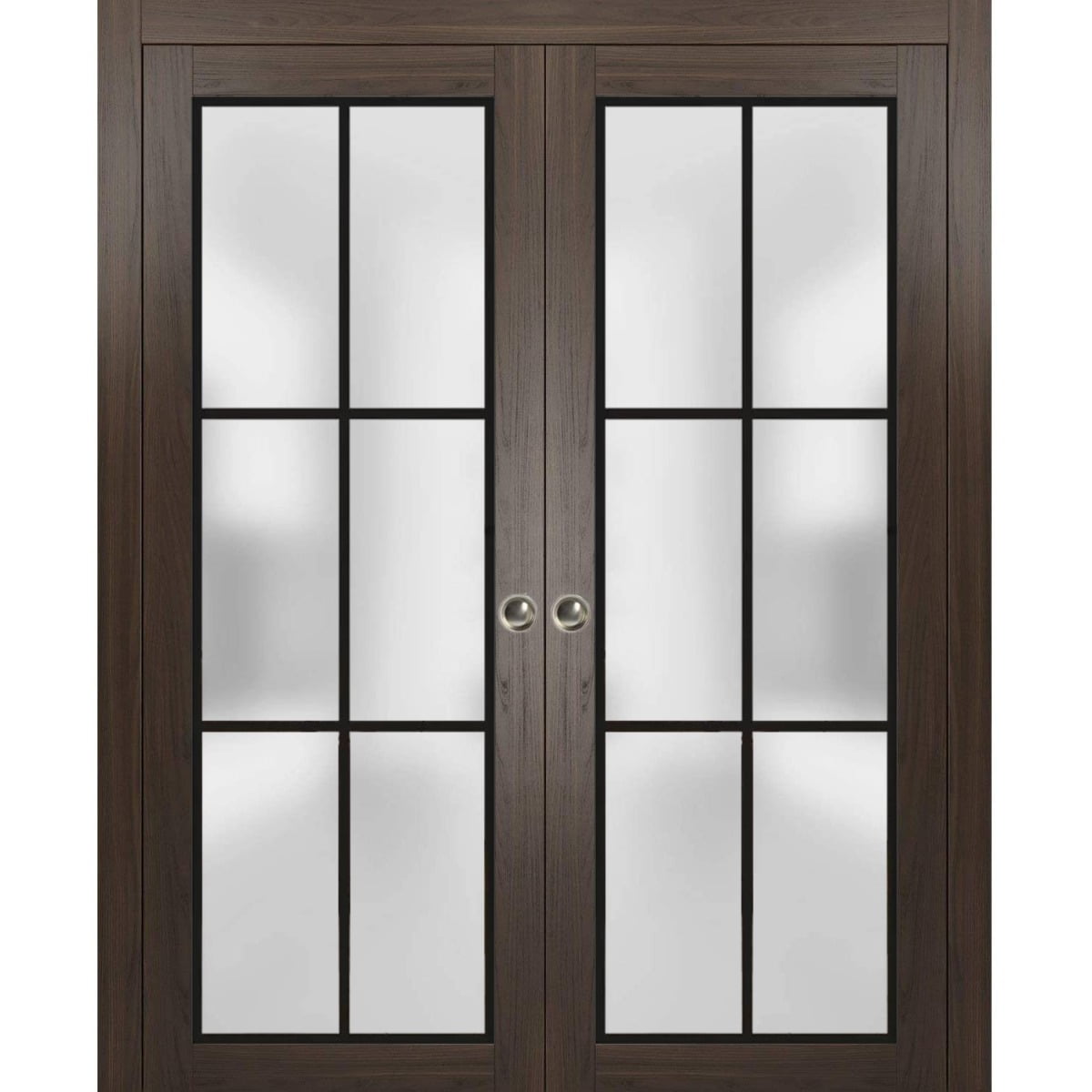 Sliding French Double Pocket Doors 64 x 80 inches Planum 2122