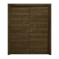 thumbnail image 1 of Sliding French Double Pocket Doors 72 x 96 inches | Ego 5000 Marble Oak | Kit Rail Hardware | Solid Wood Interior Bedroom Modern Doors, 1 of 5