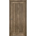 thumbnail image 1 of Sliding French Pocket Door 18 x 96 inches | Quadro 4111 Walnut | Kit Trims Rail Hardware | Solid Wood Interior Bedroom Sturdy Doors, 1 of 6