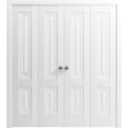 thumbnail image 1 of Sliding French Pocket Door 24 x 80 inches | Sete 6933 Light Grey Oak with Frosted Glass | Kit Trims Rail Hardware | Solid Wood Interior Bedroom Sturdy Doors, 1 of 6