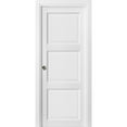 thumbnail image 1 of Sliding French Pocket Door 36 x 80 inches with Panels, 1 of 6