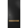 thumbnail image 1 of Sliding French Pocket Door 36 x 96 inches with | Planum 2010 Matte Black with Frosted Glass | Kit Trims Rail Hardware | Solid Wood Interior Bedroom Sturdy Doors, 1 of 6