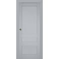 thumbnail image 1 of Sliding French Pocket Door | Veregio 7411 Matte Grey | Kit Trims Rail Hardware | Solid Wood Interior Bedroom Sturdy Doors-32" x 84", 1 of 6
