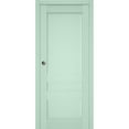 thumbnail image 1 of Sliding French Pocket Door | Veregio 7411 Oliva | Kit Trims Rail Hardware | Solid Wood Interior Bedroom Sturdy Doors-18" x 96", 1 of 6