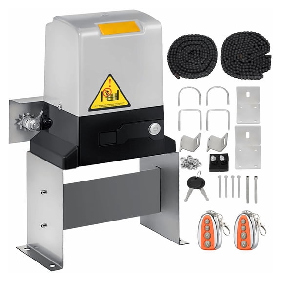 Sliding Gate Opener 1400LBS, Automatic Gate Operator Kit with 2 Remotes, 40ft/min Speed, Rolling Driveway Gate Motor for Security