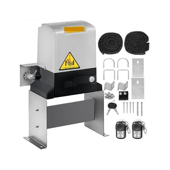 Sliding Gate Opener Electric Operator AC600 1400 Lbs With 2 Remote Controllers Move Speed 43 Ft Per Min Basic Model ,Easy to Install