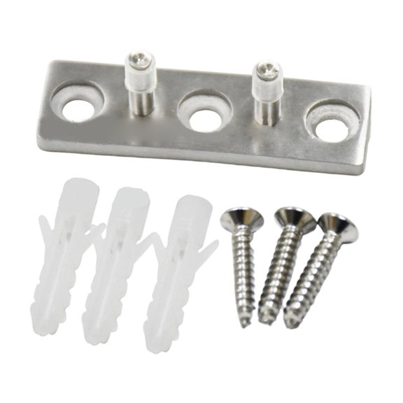 Sliding Glass Door Floor Roller Guide Kit with Integrated Stopper for Barn Door Hardware and Smooth Door Travel
