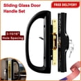 Glass Entry Lock Set Sliding Glass Door Handle Set with Mortise Lock - 3-15/16