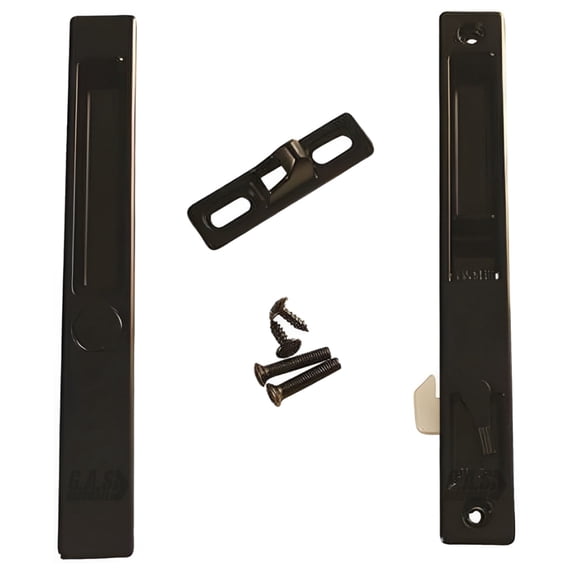 Sliding Glass Patio Door Handle Set, Flush Mount, Non-Keyed, 6-5/8" Screw Holes | Sliding Door Handle Replacement Hardware Repair Fix Sliding Door (DL-502)