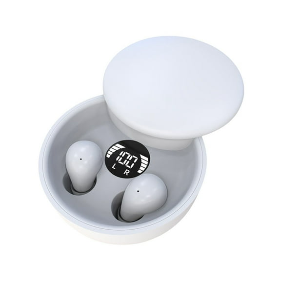 Sliding Headset with Ergonomic Design for Clear Calls Wireless Earbuds with Long Battery Life Noise Canceling Built In Mic Lightweight And Comfortable Fit for Everyday Use(White)